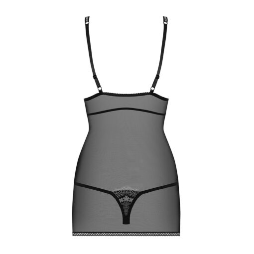 CAMISA DE NOITE E TANGA 840-CHE OBSESSIVE PRETA - Image 4