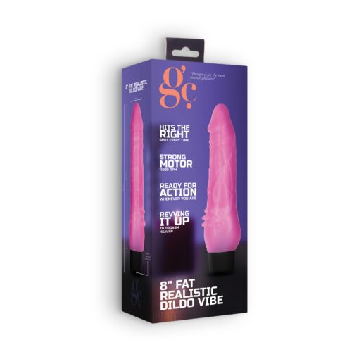 VIBRADOR REALÍSTICO 8 FAT VIBE GC ROSA - Image 4