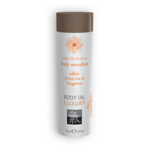 ÓLEO DE MASSAGEM BEIJÁVEL LUXURY BODY OIL DE CHÁ VERDE E TANGERINA SHIATSU? 75ML