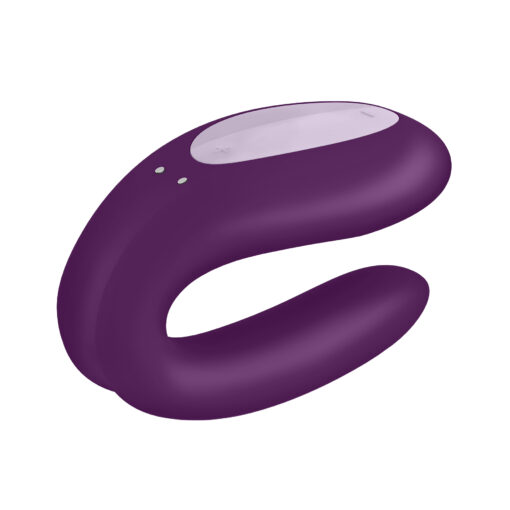 VIBRADOR DOUBLE JOY COM APP SATISFYER ROXO - Image 2