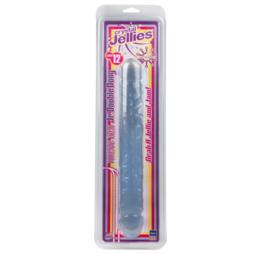 DILDO DUPLO JR. DOUBLE DONG 12'' TRANSPARENTE - Image 6