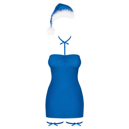VESTIDO KISSMAS RED OBSESSIVE AZUL - Image 3