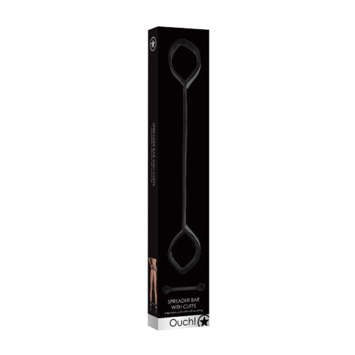 BARRA AFASTADORA COM ALGEMAS OUCH! SPREADER BAR WITH CUFFS PRETA - Image 6