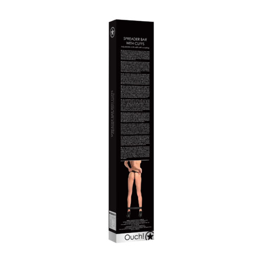 BARRA AFASTADORA COM ALGEMAS OUCH! SPREADER BAR WITH CUFFS PRETA - Image 7
