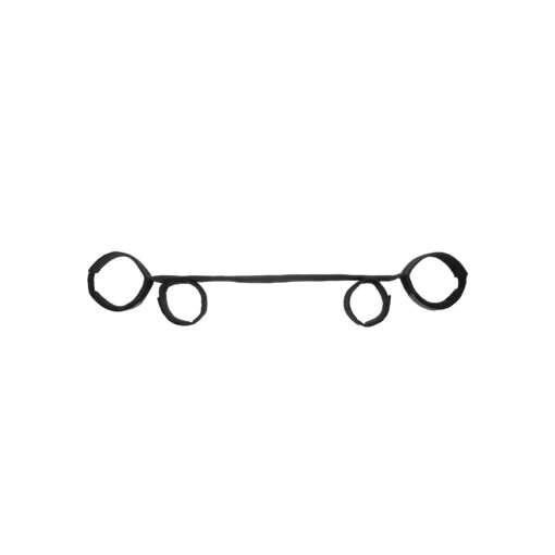 BARRA AFASTADORA COM ALGEMAS OUCH! SPREADER BAR WITH CUFFS PRETA - Image 2