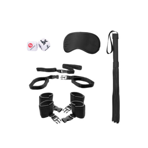 KIT DE RESTRIÇÃO BED POST BINDINGS RESTRAINT KIT OUCH! PRETO - Image 2