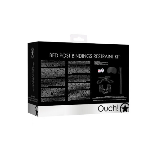 KIT DE RESTRIÇÃO BED POST BINDINGS RESTRAINT KIT OUCH! PRETO - Image 4