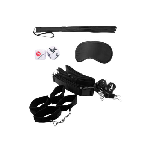 KIT DE RESTRIÇÃO BONDAGE BELT RESTRAINT SYSTEM OUCH! PRETO - Image 2
