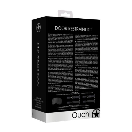 KIT DE RESTRIÇÃO PARA PORTA DOOR RESTRAINT SET OUCH! PRETO - Image 5