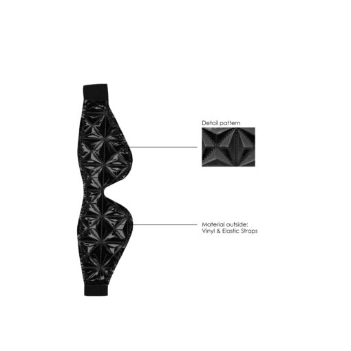 VENDA LUXURY EYE MASK OUCH! PRETA - Image 4