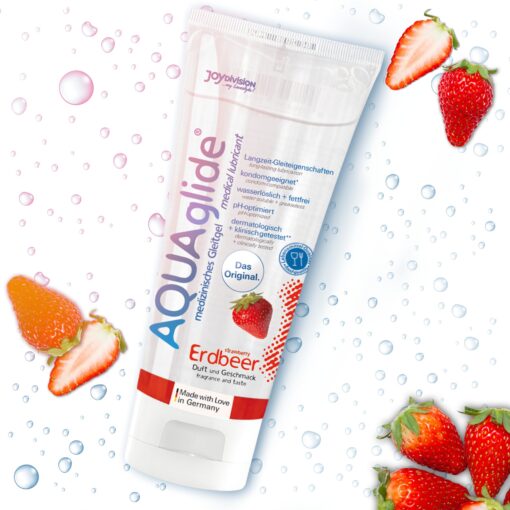 LUBRIFICANTE AQUAGLIDE MORANGO 100ML - Image 2