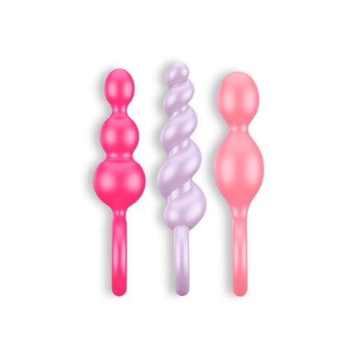 CONJUNTO DE 3 PLUGS ANAIS BOOTY CALL SATISFYER COLORIDOS - Image 3
