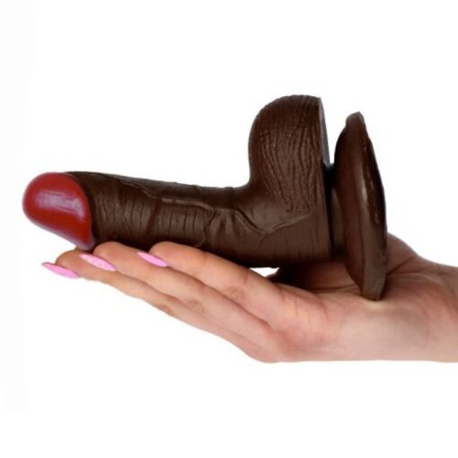 DILDO REALÍSTICO REAL RAPTURE WATER SENSATIONS 5'' NEGRO - Image 3