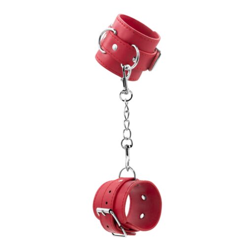 ALGEMAS DE COURO BONDAGE LOVE CRUSHIOUS VERMELHAS - Image 2