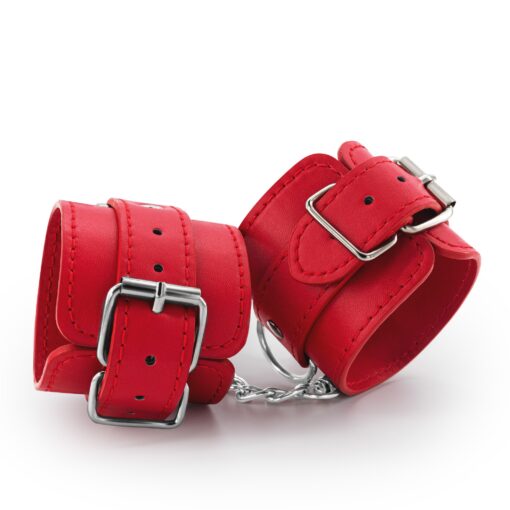 ALGEMAS DE COURO BONDAGE LOVE CRUSHIOUS VERMELHAS - Image 4