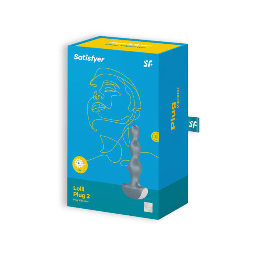 PLUG ANAL VIBRATÓRIO LOLLI PLUG 2 SATISFYER CINZENTO - Image 6