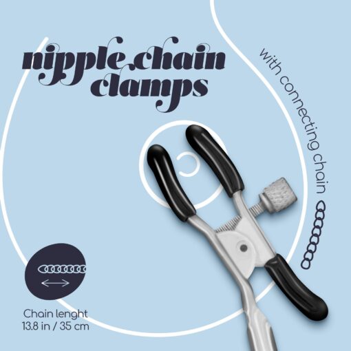 PINÇAS PARA MAMILOS SILVER NIPPLE CHAIN CLAMPS CRUSHIOUS - Image 5
