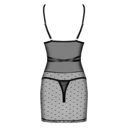 CAMISA DE NOITE E TANGA BOWESSA OBSESSIVE PRETA - Image 4
