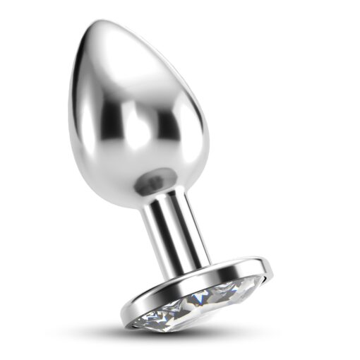 PLUG ANAL JOIA BIJOU TRANSPARENTE MÉDIO CRUSHIOUS COM BOLSA AVELUDADA GRÁTIS - Image 5