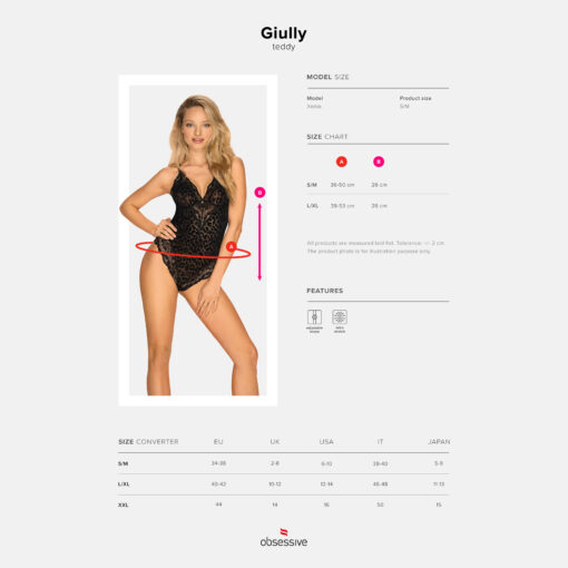 BODY GIULLY OBSESSIVE PRETO - Image 5