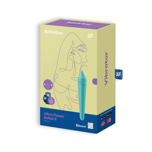 BALA VIBRATÓRIA ULTRA POWER BULLET 8 COM APP SATISFYER TURQUESA - Image 6