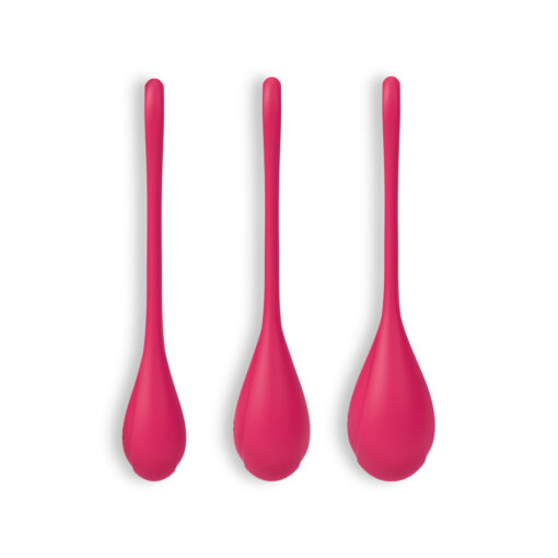 CONJUNTO DE 3 BOLAS KEGEL YONI POWER 1 SATISFYER VERMELHAS - Image 2