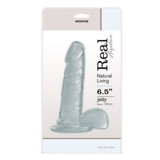 DILDO REAL RAPTURE EARTH FLAVOUR 6.5'' TRANSPARENTE - Image 4
