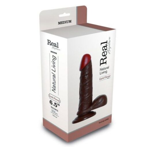 DILDO REALÍSTICO REAL RAPTURE EARTH FLAVOUR 6.5'' NEGRO - Image 3
