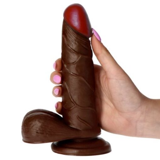 DILDO REALÍSTICO REAL RAPTURE EARTH FLAVOUR 6.5'' NEGRO - Image 4