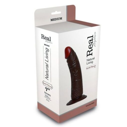 DILDO REALÍSTICO REAL RAPTURE EARTH FLAVOUR 7'' NEGRO - Image 3