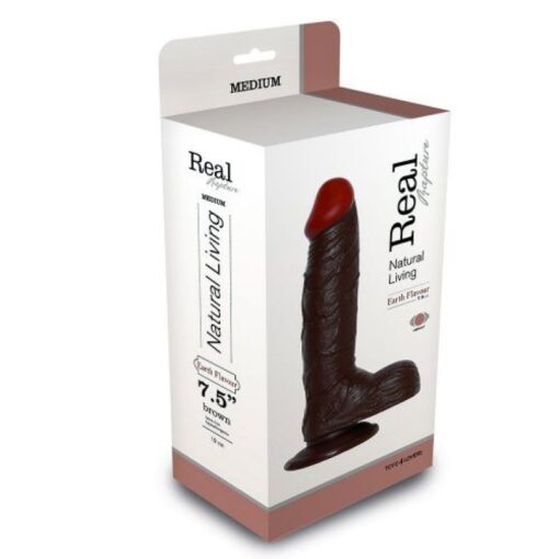 VIBRADOR REALÍSTICO REAL RAPTURE EARTH FLAVOUR 7.5'' NEGRO - Image 3