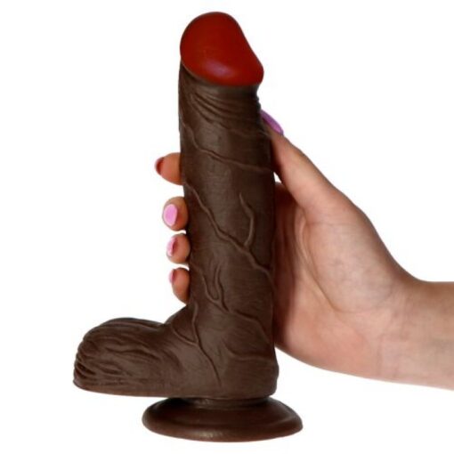 VIBRADOR REALÍSTICO REAL RAPTURE EARTH FLAVOUR 7.5'' NEGRO - Image 5