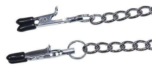 CORRENTE COM PINÇAS PARA OS MAMILOS E CLITÓRIS FETISH COLLECTION - Image 2