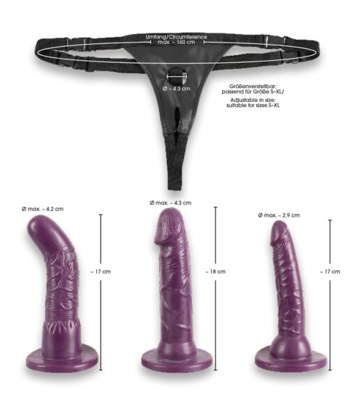 STRAP-ON COM 3 DILDOS BAD KITTY - Image 6