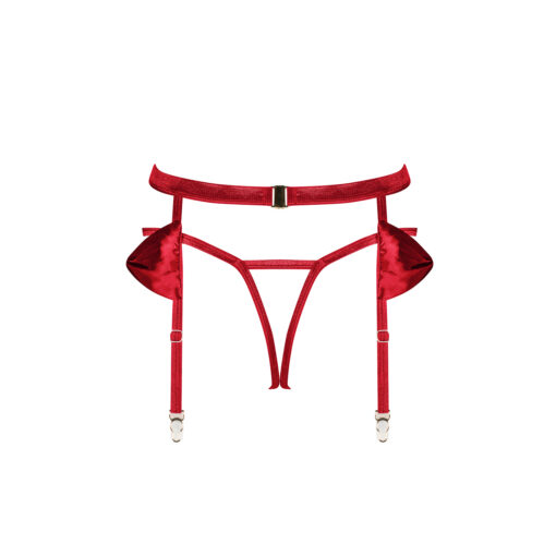 CINTO DE LIGAS E TANGA COM ABERTURA NA VIRILHA RUBINESA OBSESSIVE - Image 6