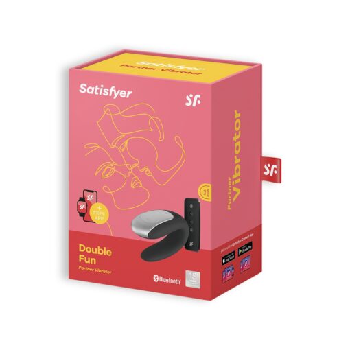 VIBRADOR DOUBLE FUN COM APP SATISFYER PRETO - Image 7