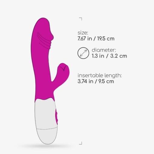VIBRADOR COM ESTIMULADOR DE CLITÓRIS LOLLIPOP E LUBRIFICANTE À BASE DE ÁGUA INCLUÍDO CRUSHIOUS - Image 10