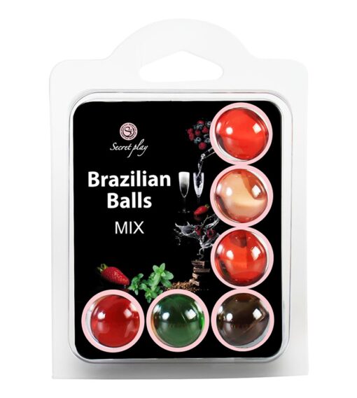 BOLAS LUBRIFICANTES BEIJÁVEIS BRAZILIAN BALLS MULTISABORES 6 X 4GR - Image 3