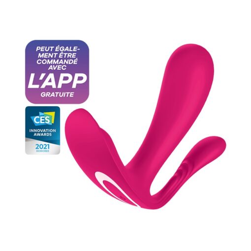 ESTIMULADOR DO PONTO-G E ANAL TOP SECRET + COM APP SATISFYER ROSA - Image 2