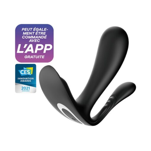 ESTIMULADOR DO PONTO-G E ANAL TOP SECRET + COM APP SATISFYER PRETO - Image 2