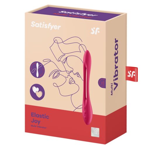 VIBRADOR ELASTIC JOY SATISFYER VERMELHO - Image 9