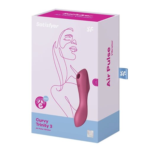 VIBRADOR CURVY TRINITY 3 SATISFYER VERMELHO - Image 10
