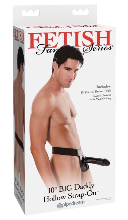 STRAP-ON OCO 10'' BIG DADDY HOLLOW FETISH FANTASY SERIES PRETO - Image 4