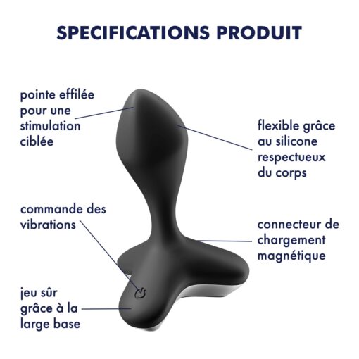 VIBRADOR ANAL GAME CHANGER SATISFYER PRETO - Image 11