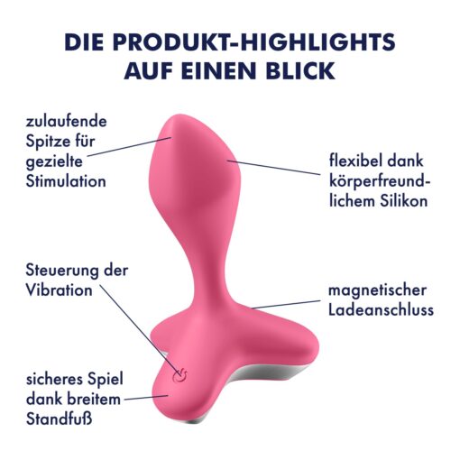 VIBRADOR ANAL GAME CHANGER SATISFYER ROSA - Image 10