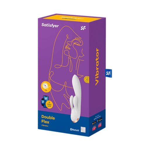VIBRADOR DOUBLE FLEX COM APP SATISFYER BRANCO - Image 6