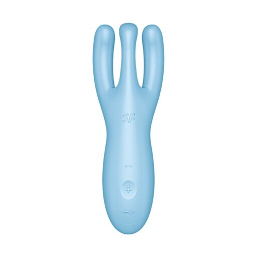 VIBRADOR THREESOME 4 COM APP SATISFYER AZUL - Image 4