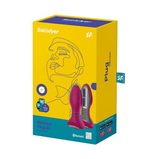 PLUG VIBRATÓRIO ROTATOR PLUG 2+ COM APP SATISFYER FUSCIA - Image 2
