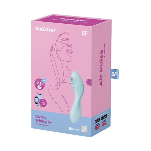 VIBRADOR CURVY TRINITY 5 SATISFYER AZUL - Image 2