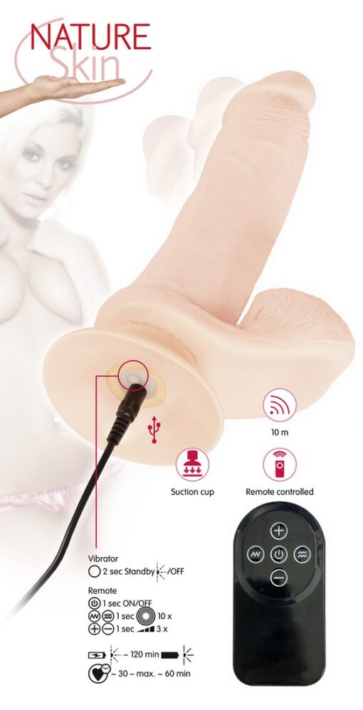 VIBRADOR REALISTA COM COMANDO SEM FIOS BENDABLE RC NATURE SKIN - Image 14
